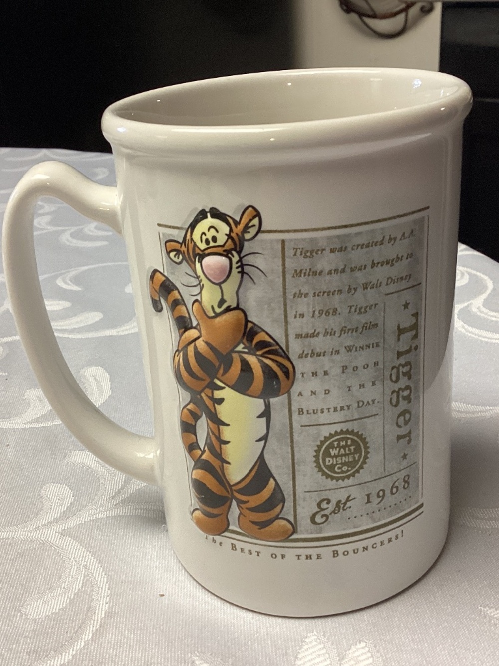 TIGGER.   MUG.   Vintage 1968  Winnie‎ The Pooh 3D Coffee Mug RARE ONE